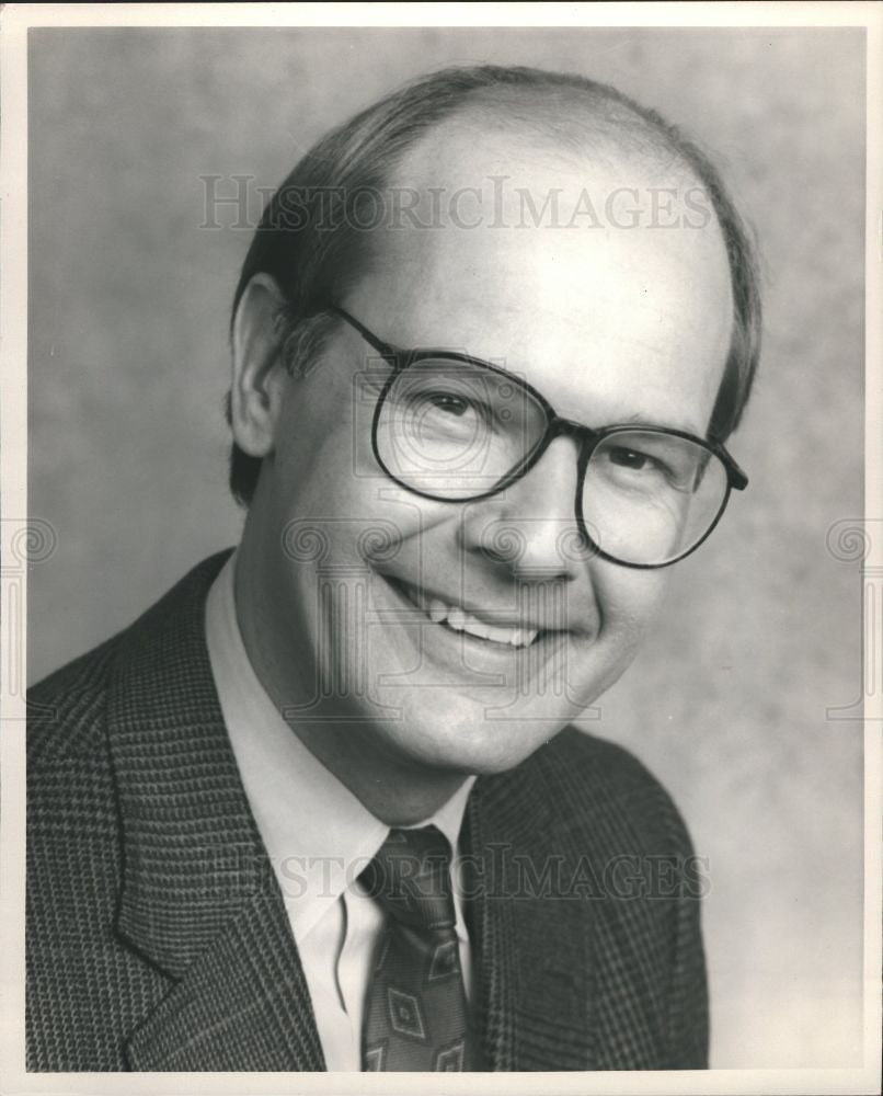 1990 Press Photo Harry Smith CBS News The Early Show - Historic Images
