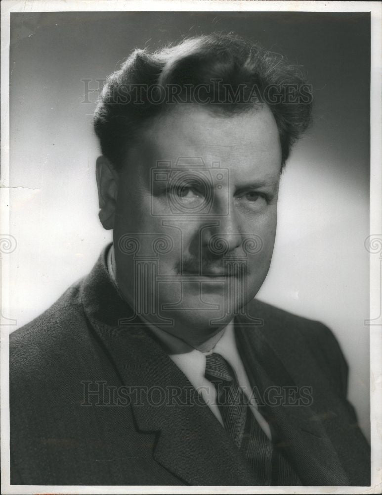 1960 Press Photo Walter Slezak Actor - Historic Images
