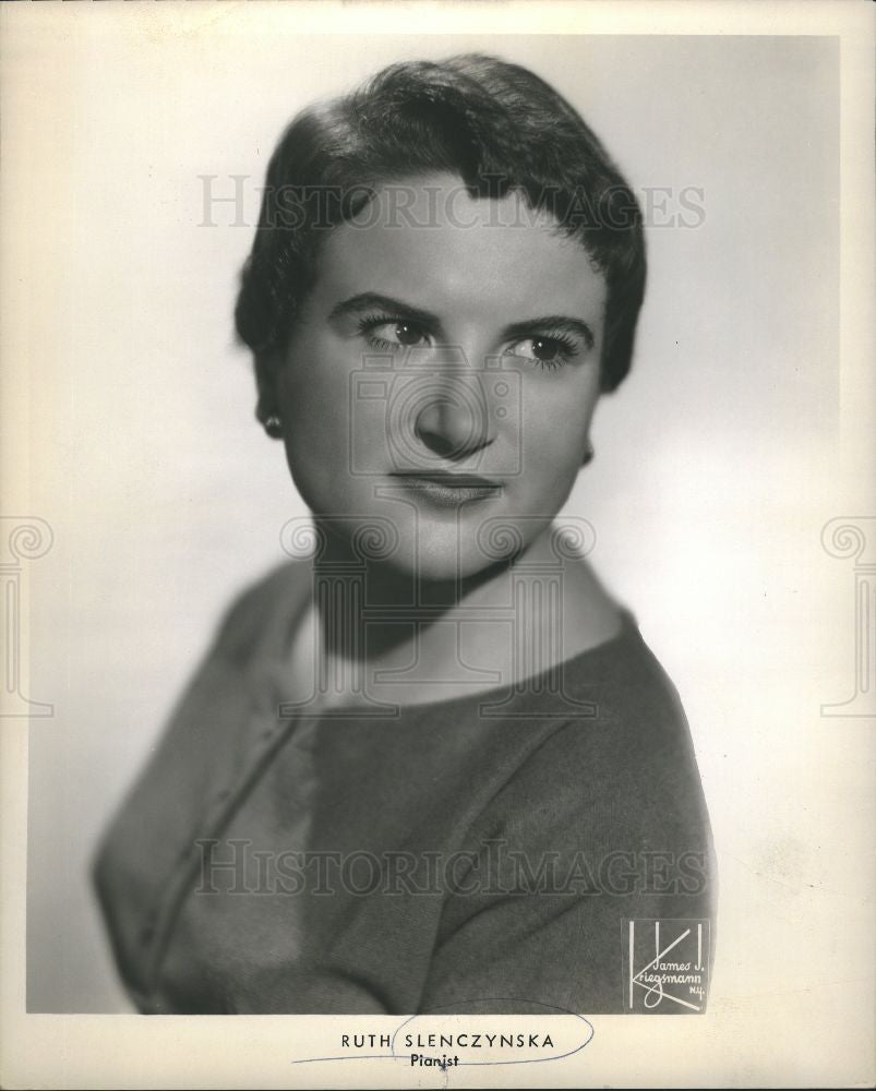 1957 Press Photo Ruth Slenczynska  American pianist - Historic Images