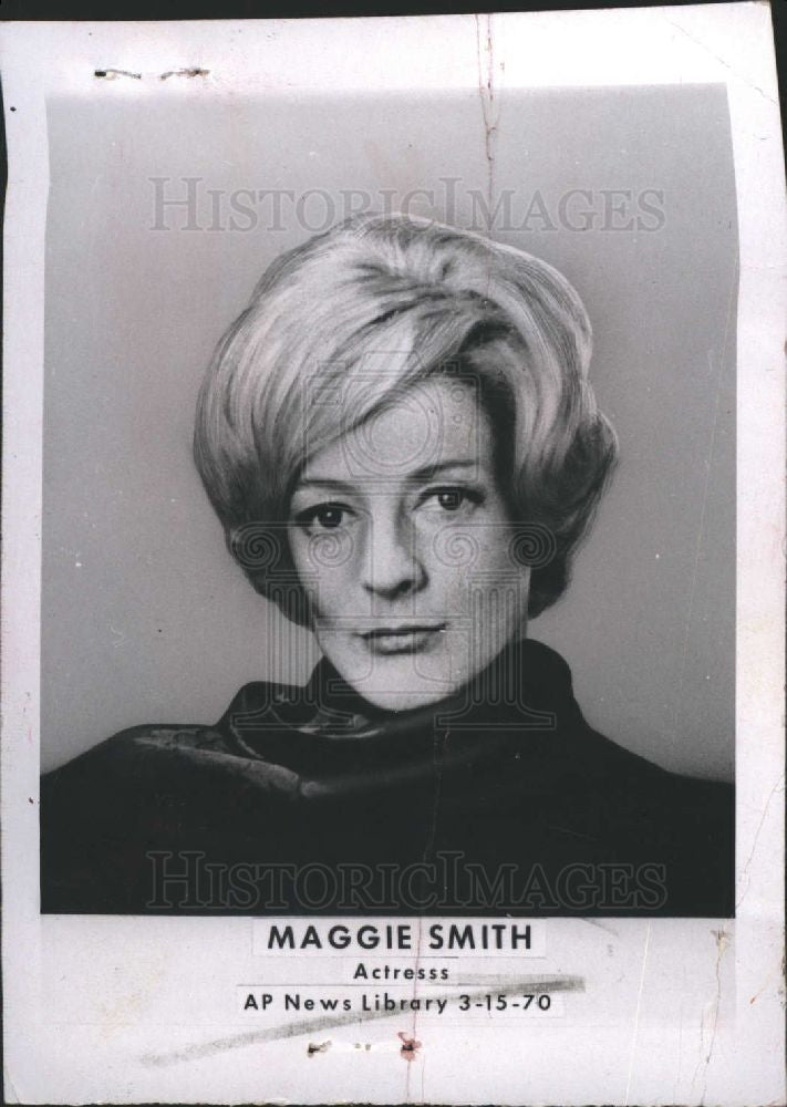 1970 Press Photo Maggie Smith actress - Historic Images