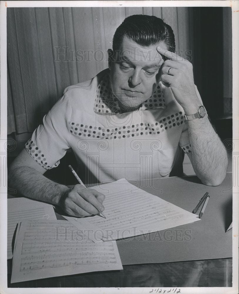 1961 Press Photo Leonard B. Smith trumpeter composer - Historic Images