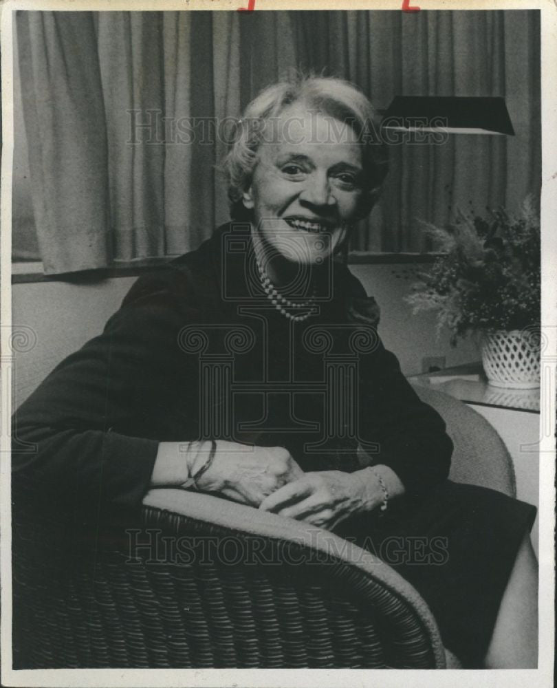 1987 Press Photo Margaret Chase Smith Senator - Historic Images