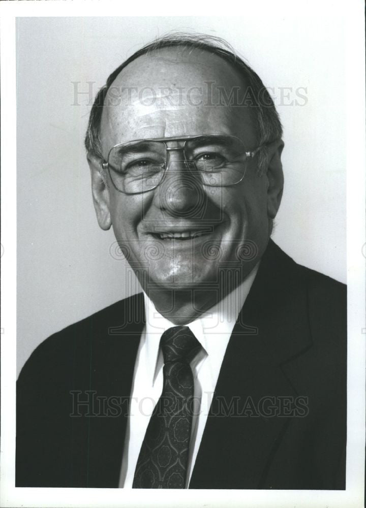 1991 Press Photo Frank Smith Detroit Chamber Commerce - Historic Images