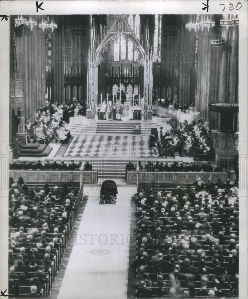 1944 Press Photo pontifical mass New York Governor - Historic Images