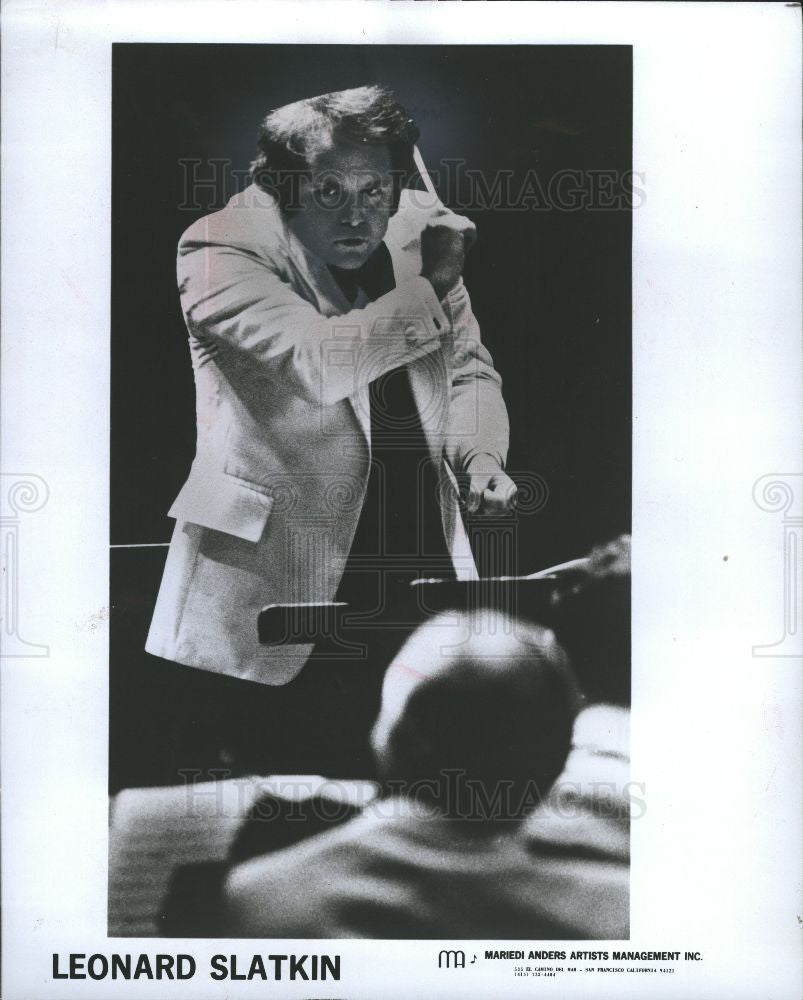 Press Photo Leonard Slatkin symphyony conductor - Historic Images