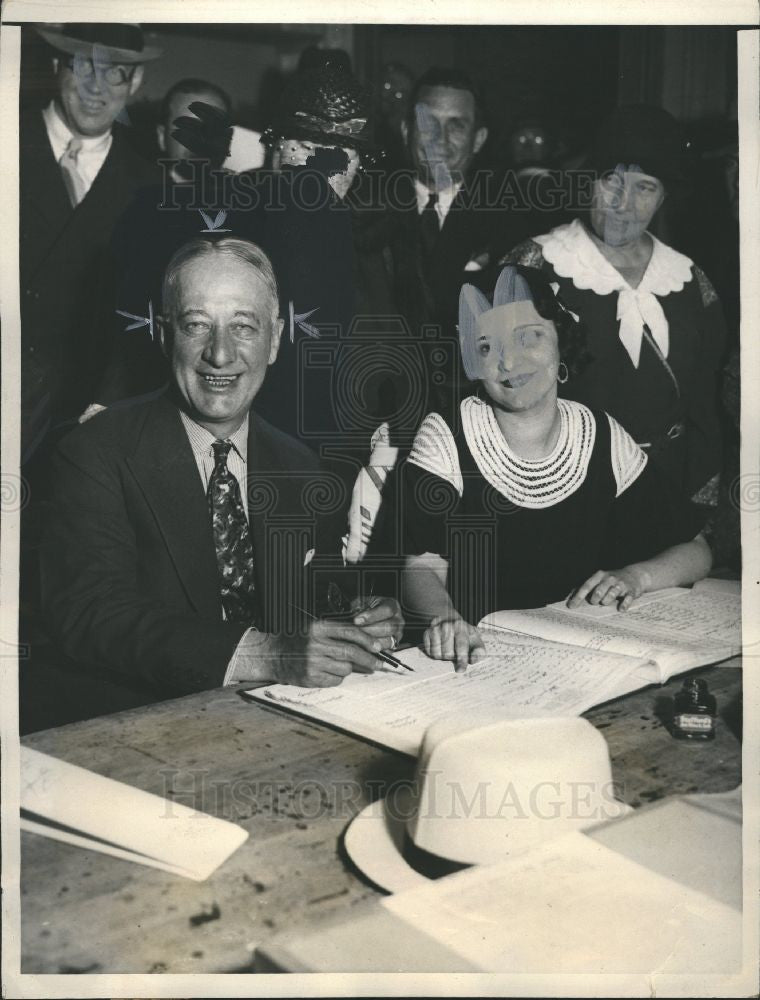 1936 Press Photo Alfred E. Smith, ACA NST. prohibition - Historic Images