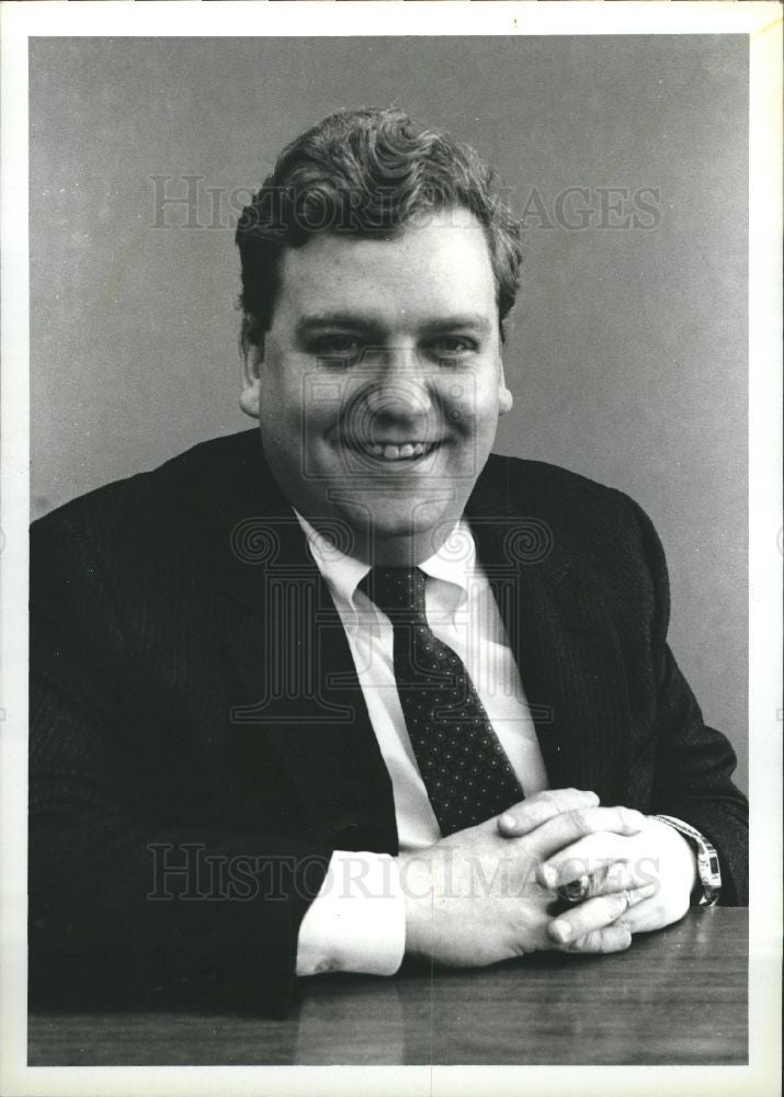 1985 Press Photo A. Leonard Smith Vice President - Historic Images