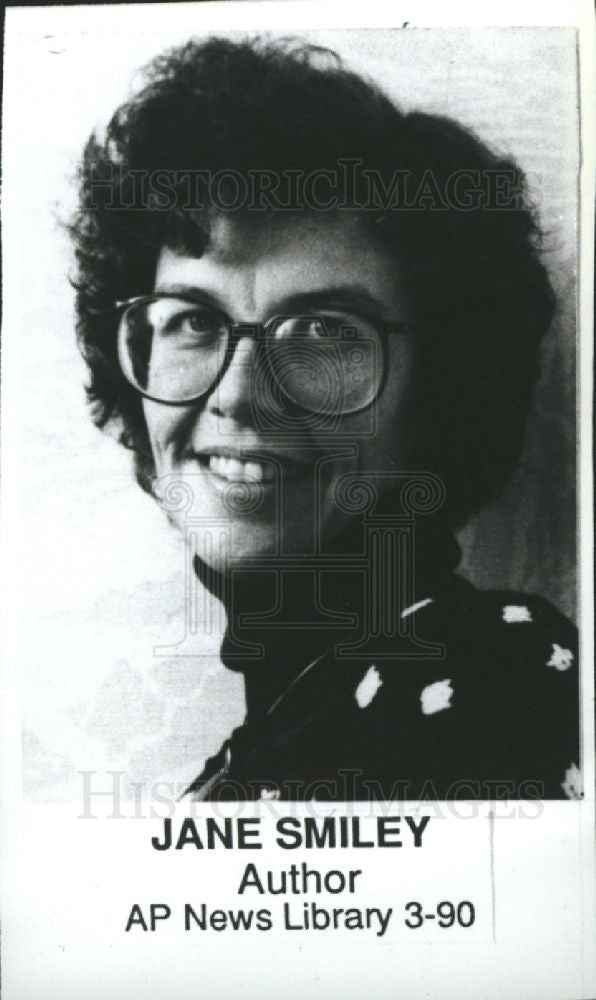 1990 Press Photo Jane Smiley, author - Historic Images