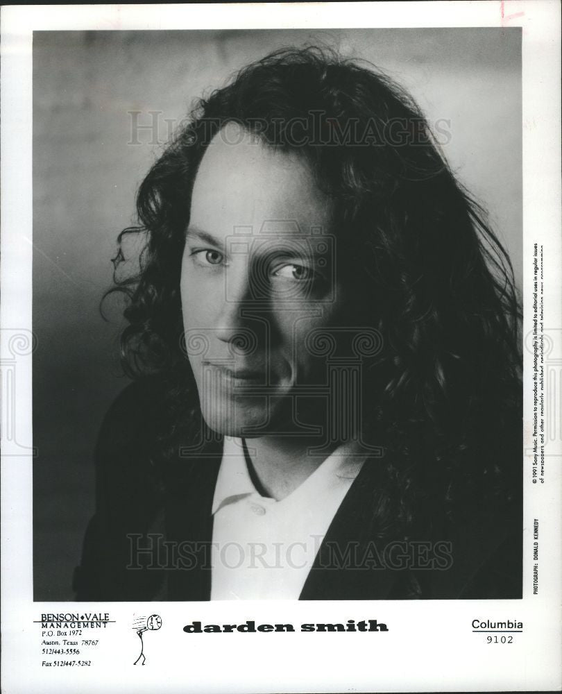1991 Press Photo Darden Smith - Historic Images