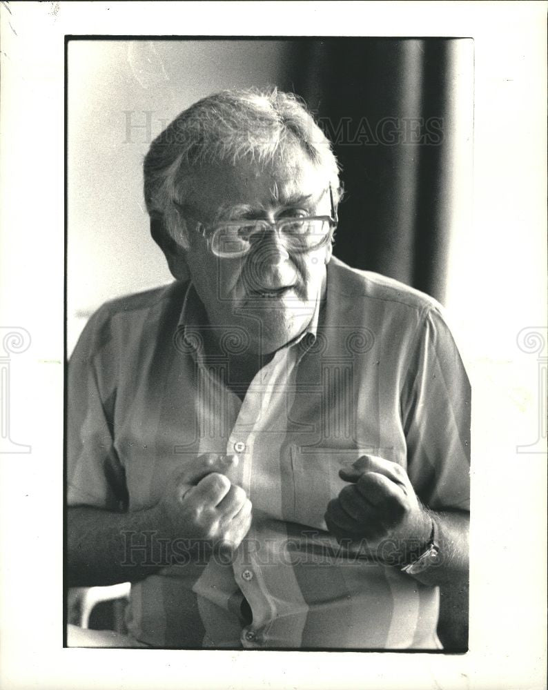 1987 Press Photo Joe Slovo South Africa Communist Party - Historic Images