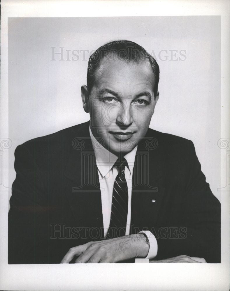 1956 Press Photo Robert Sarnoff NBC president - Historic Images