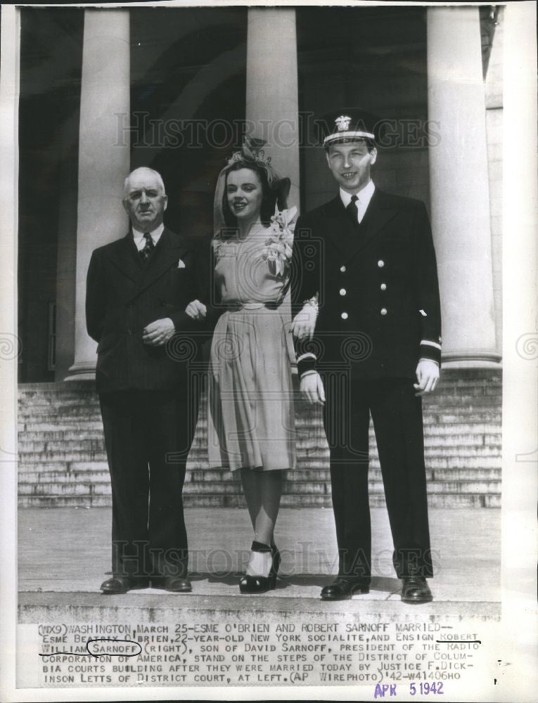 Press Photo Robert William Sarnoff Ensign - Historic Images