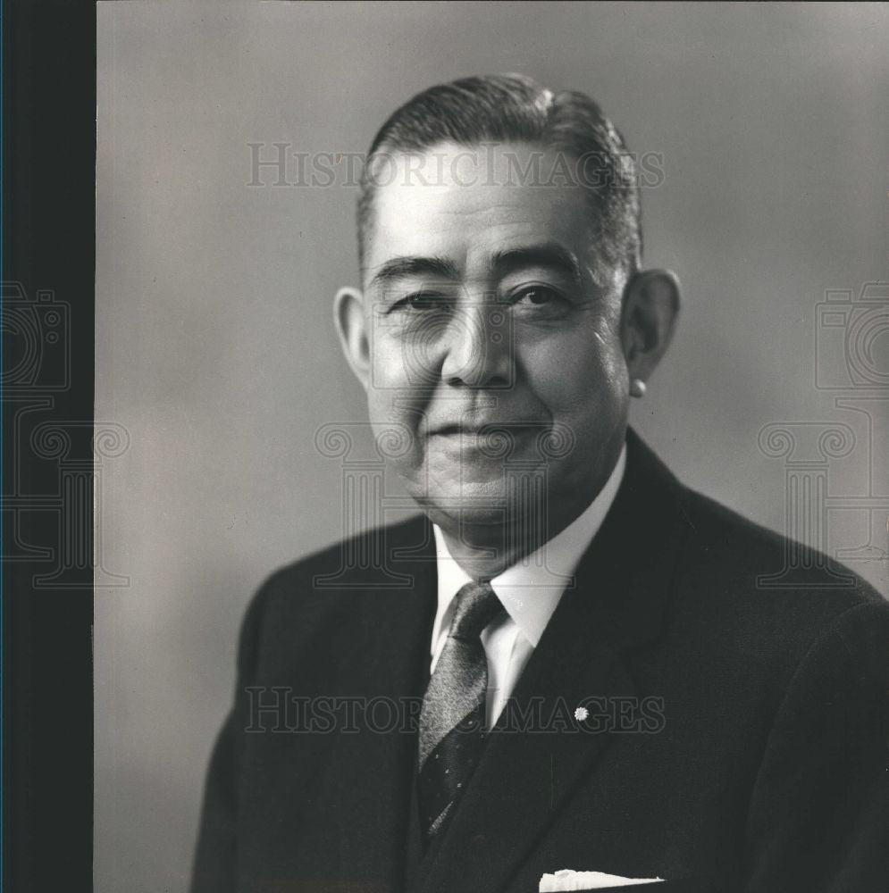 Press Photo Eisaku Sato Japanese prime minister - Historic Images