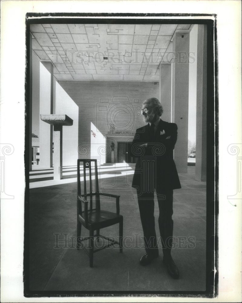 1988 Press Photo ROY SLADE PRESIDENT CRANBROOK ACADEMY - Historic Images
