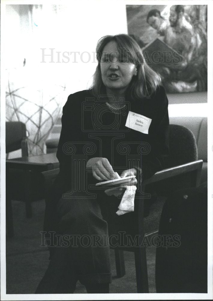 1994 Press Photo Saskia Sassen Sociologist - Historic Images