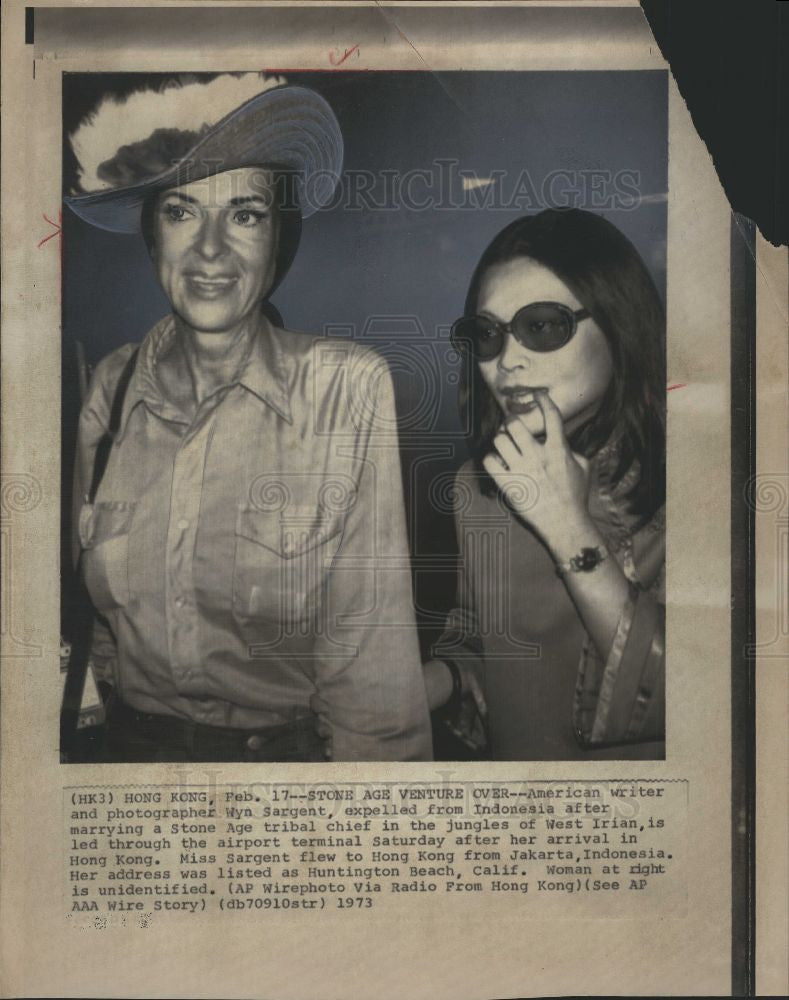 1973 Press Photo Writer and photographer - Wyn Sargent - Historic Images