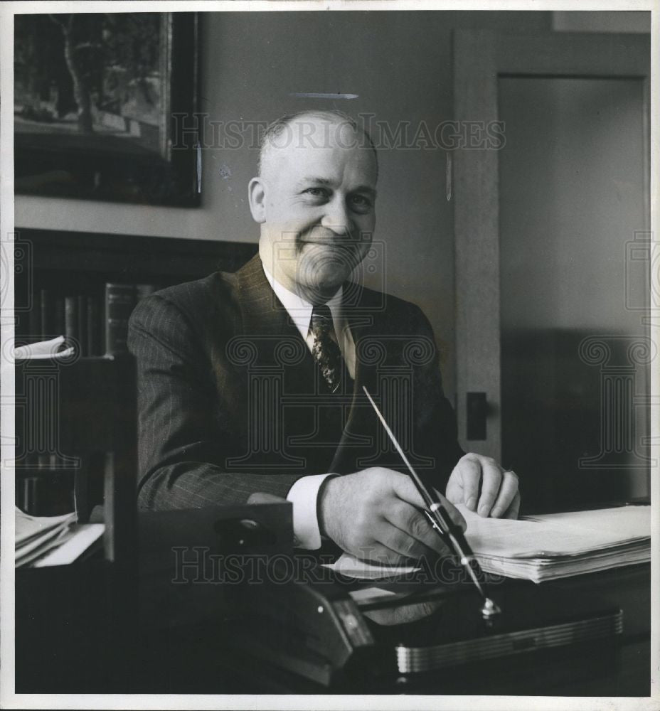 1941 Press Photo Sangren President W. Michigan College - Historic Images