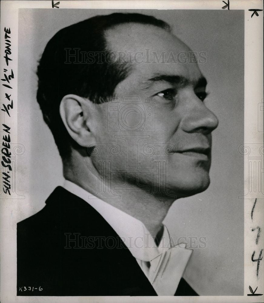 1956 Press Photo Martial Singher Baritone Opera Singer - Historic Images