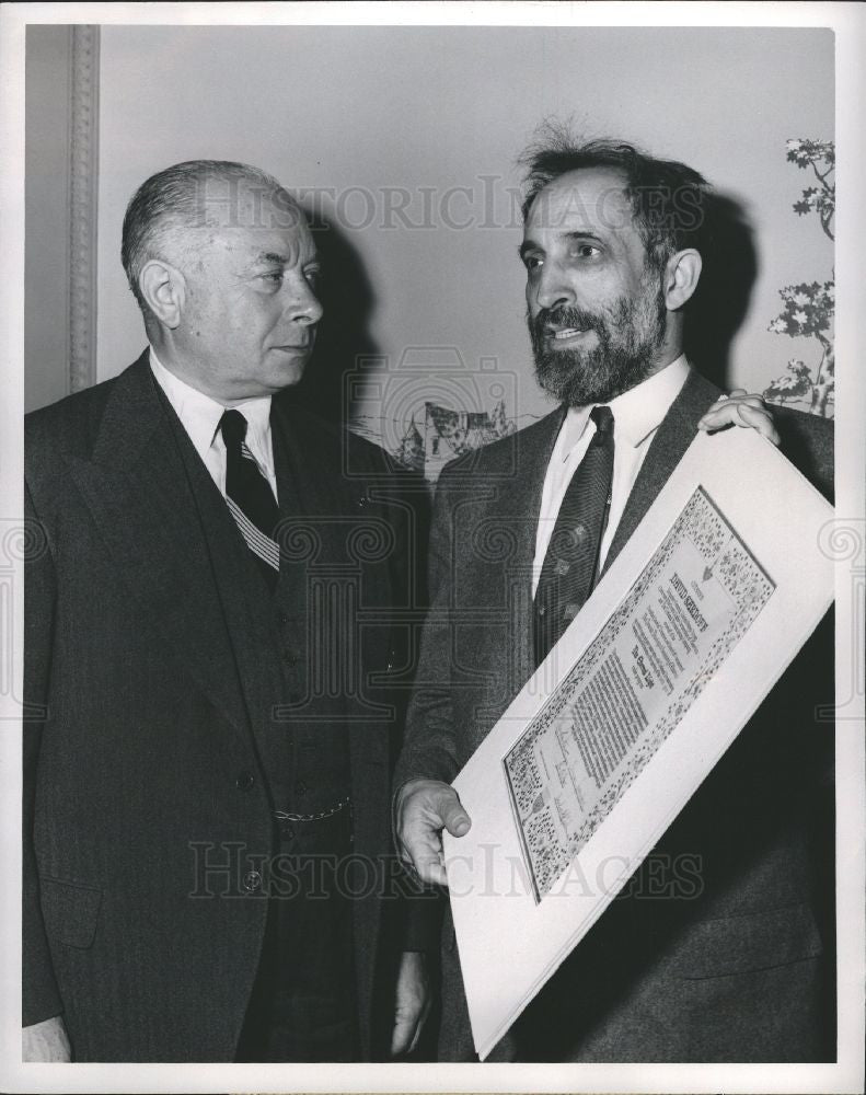 1953 Press Photo David Sarnoff American businessman NBC - Historic Images