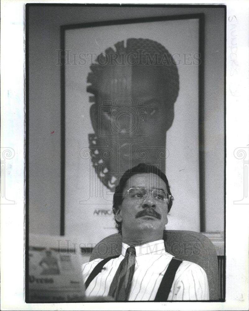 1991 Press Photo State Rep Nelson W. Saunders - Historic Images