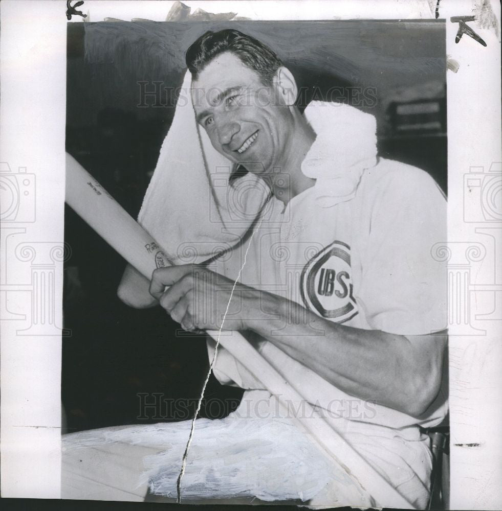 1952 Press Photo Hank Sauer Baseball Player - Historic Images