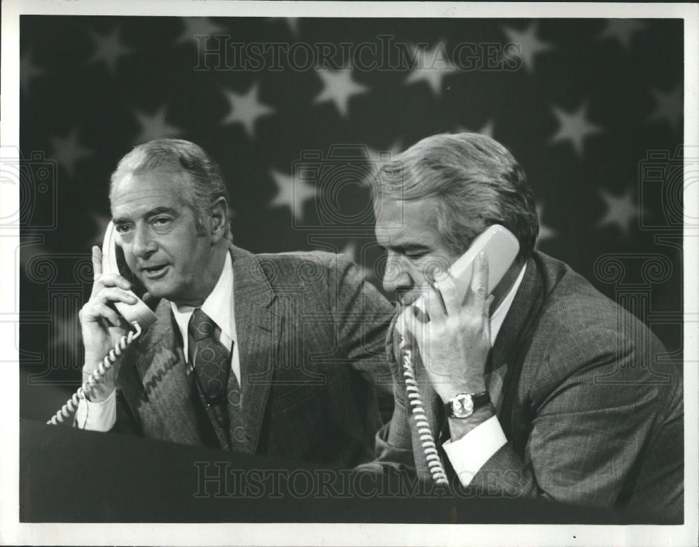 1974 Press Photo Howard K. Smith News anchor - Historic Images