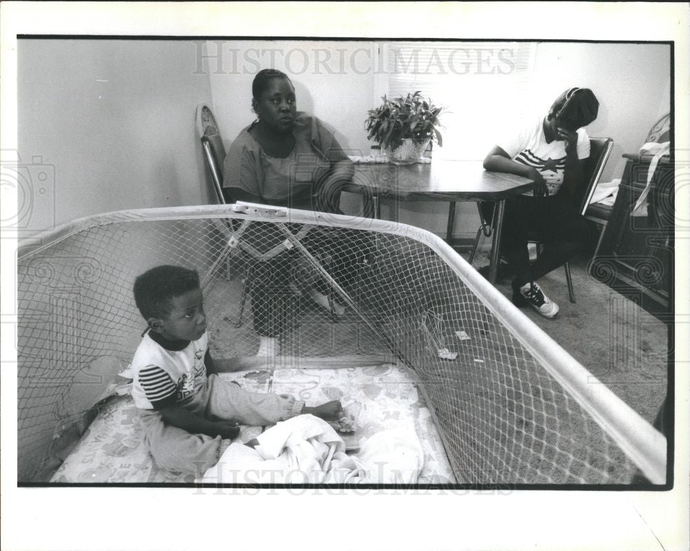 1991 Press Photo Frederick Smith, son of Laquita Glover - Historic Images