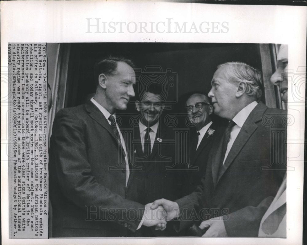 1966 Press Photo Prime Minister Harold Wilson Great - Historic Images