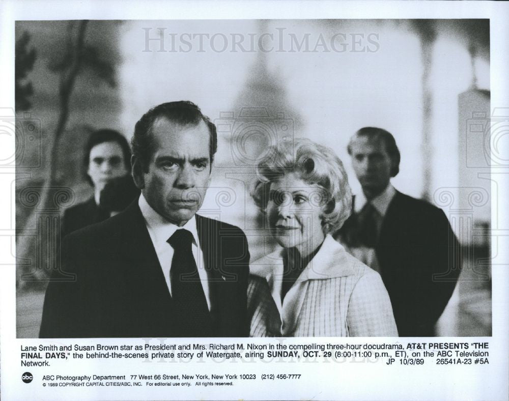 1989 Press Photo Lane Smith Susan Brown THE FINAL DAYS - Historic Images