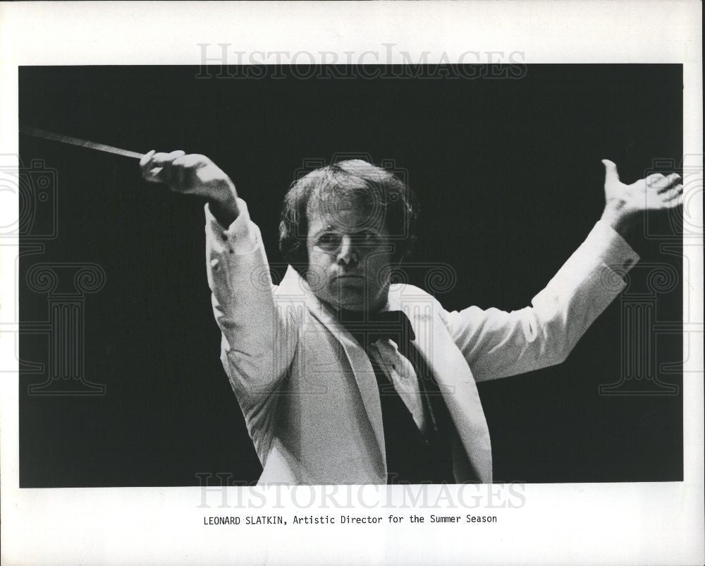 1989 Press Photo LEONARD SLATKIN - Historic Images