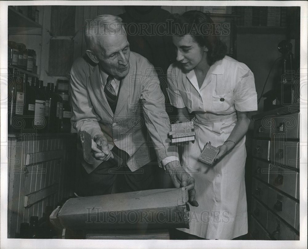 Press Photo Charles M. Smith Druggist - Historic Images