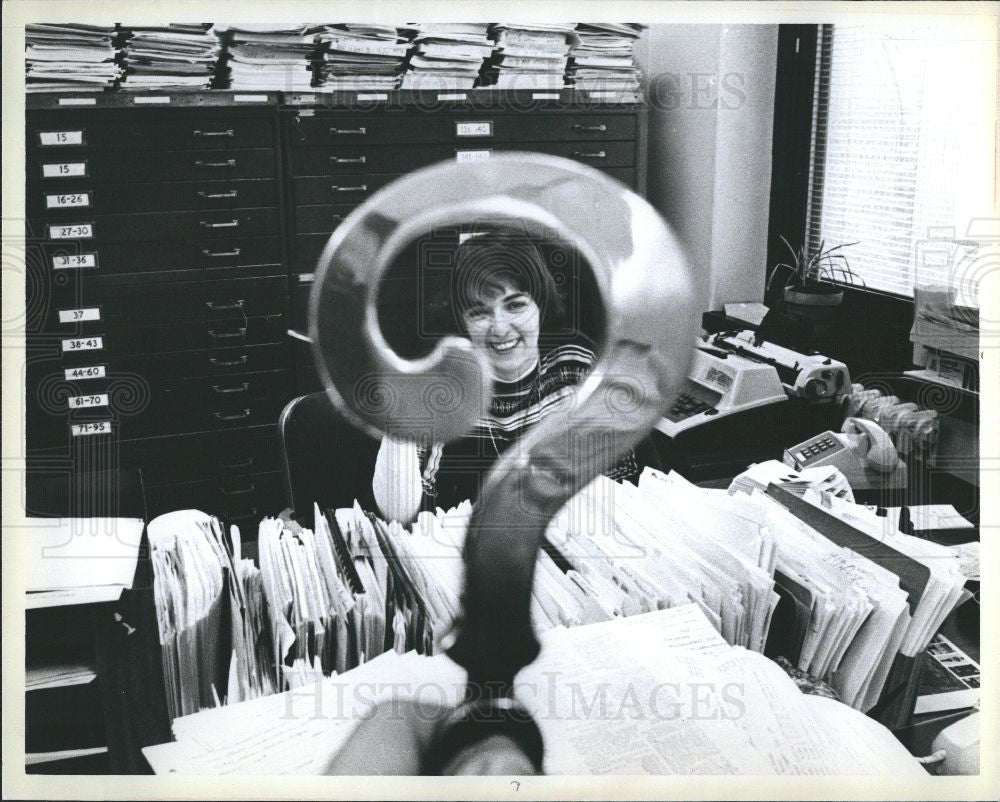 1979 Press Photo Harriet Saperstein Detroit Planner - Historic Images