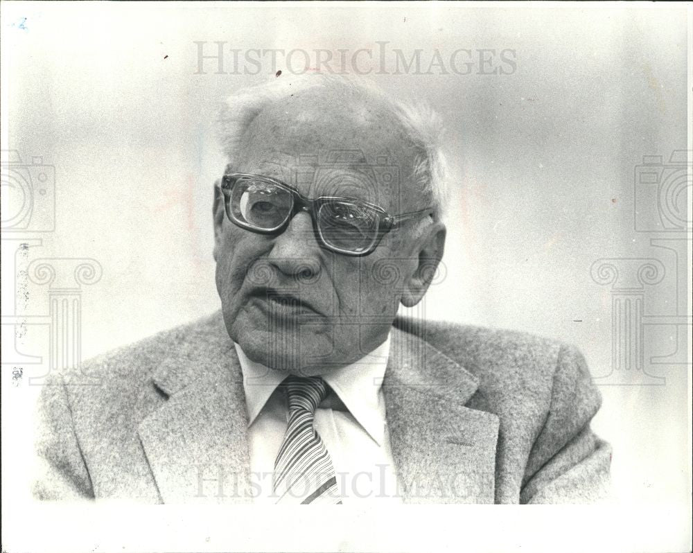 1982 Press Photo Philip Slomovitz jew news butzel award - Historic Images