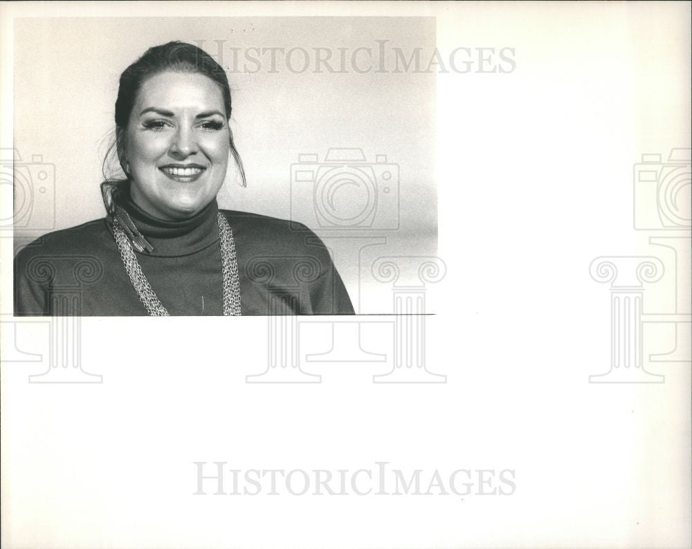 1989 Press Photo Jeanne Sarna Newspaper Columnist Troy - Historic Images