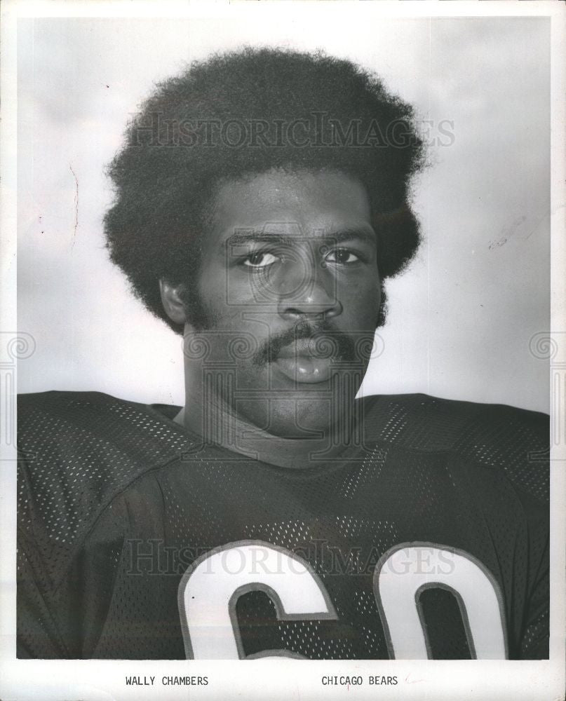 1977 Press Photo Wally Chambers NFL Rookie - Historic Images