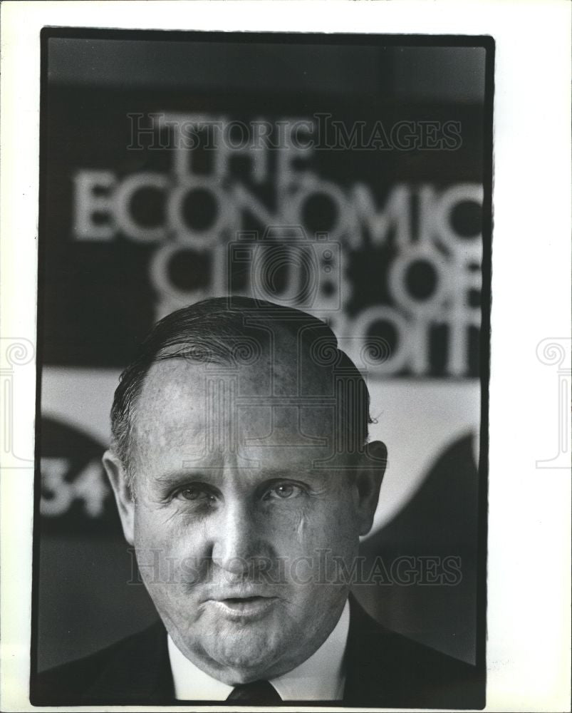 1985 Press Photo Alvah H Chapman American publisher - Historic Images