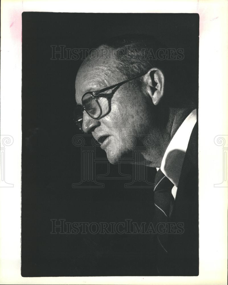 1988 Press Photo Alvah H Chapman American publisher - Historic Images