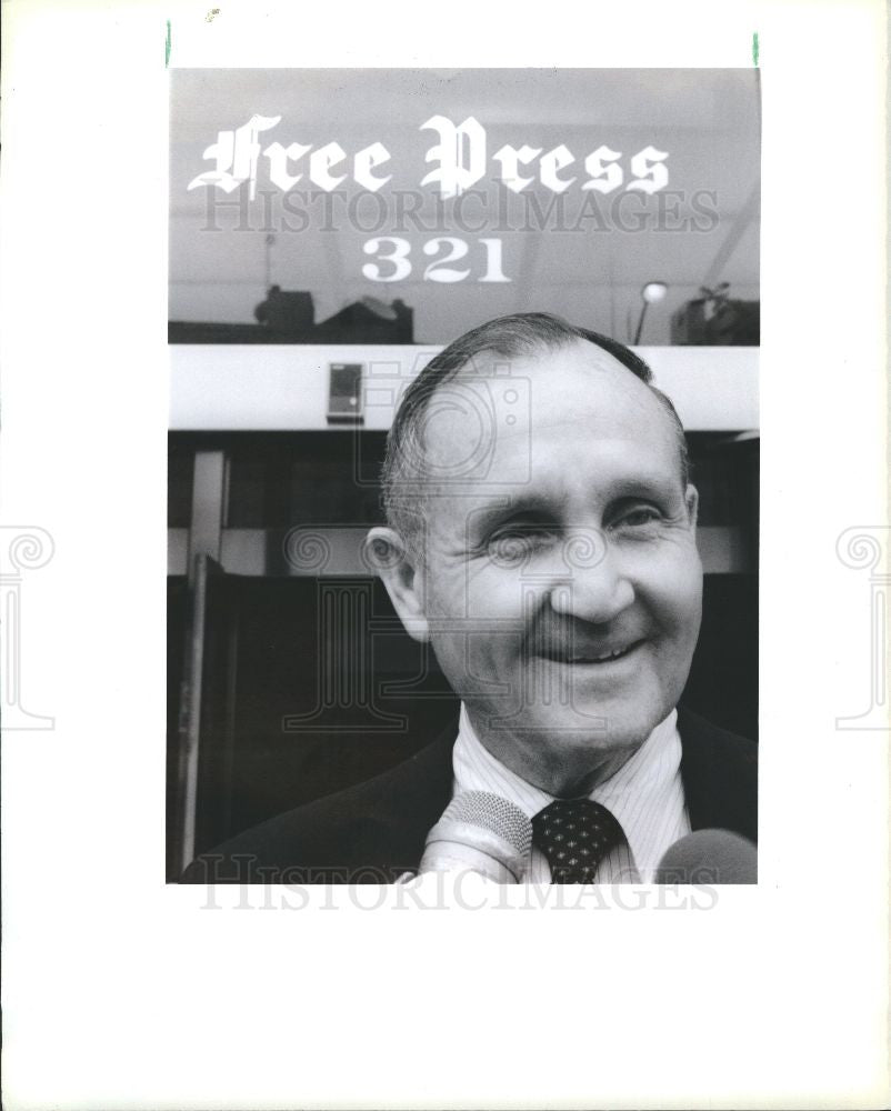 1988 Press Photo Alvah Chapman American newspaper - Historic Images