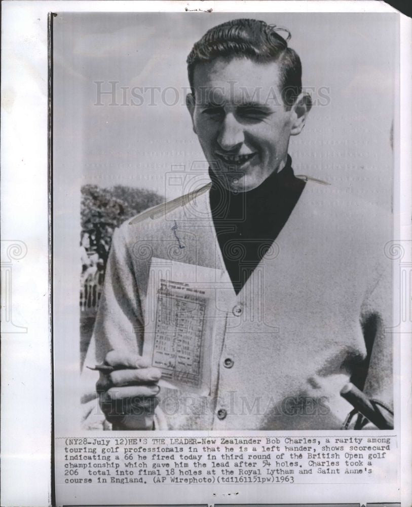 1963 Press Photo bob charles golf new zealander british - Historic Images