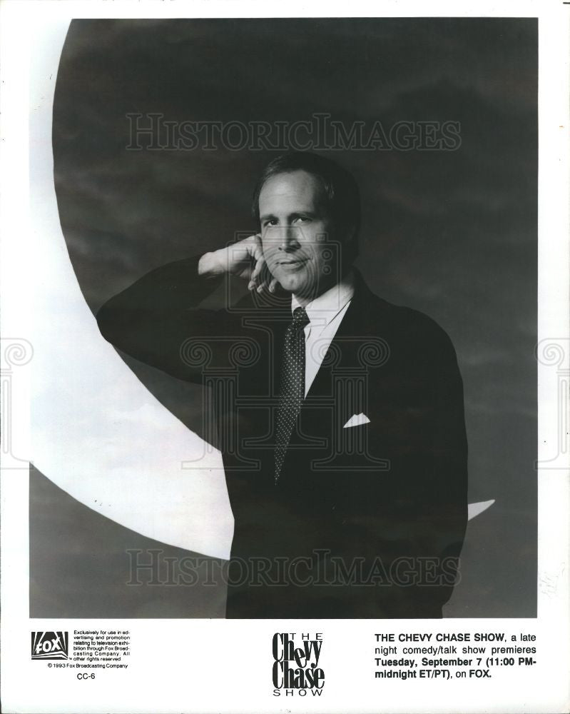 1995 Press Photo Chevy Chase  American comedian - Historic Images