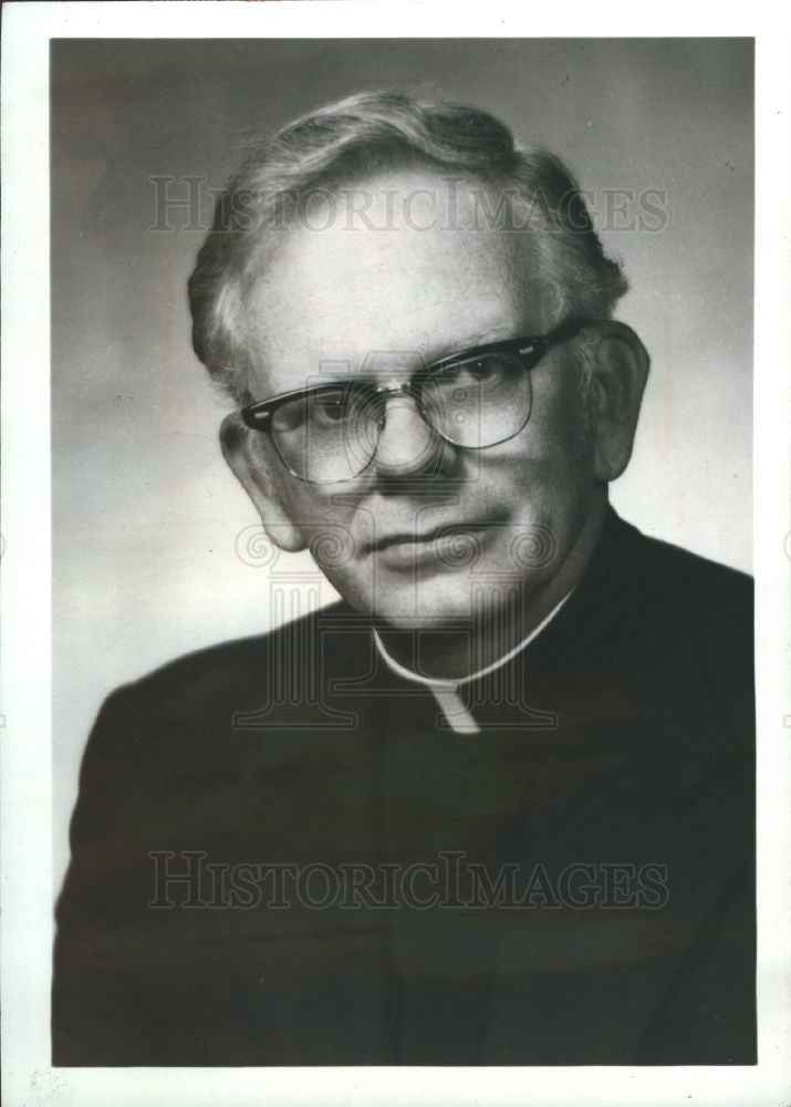 1978 Press Photo Father Malcolm Carron, S.J President - Historic Images