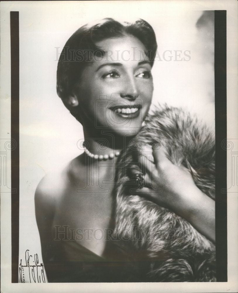 1954 Press Photo June Carroll American lyricist singer - Historic Images