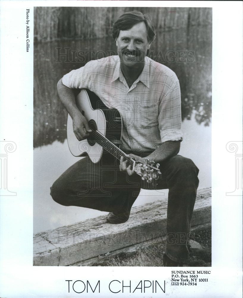 1989 Press Photo Tom chapin Grammy Guitarist - Historic Images