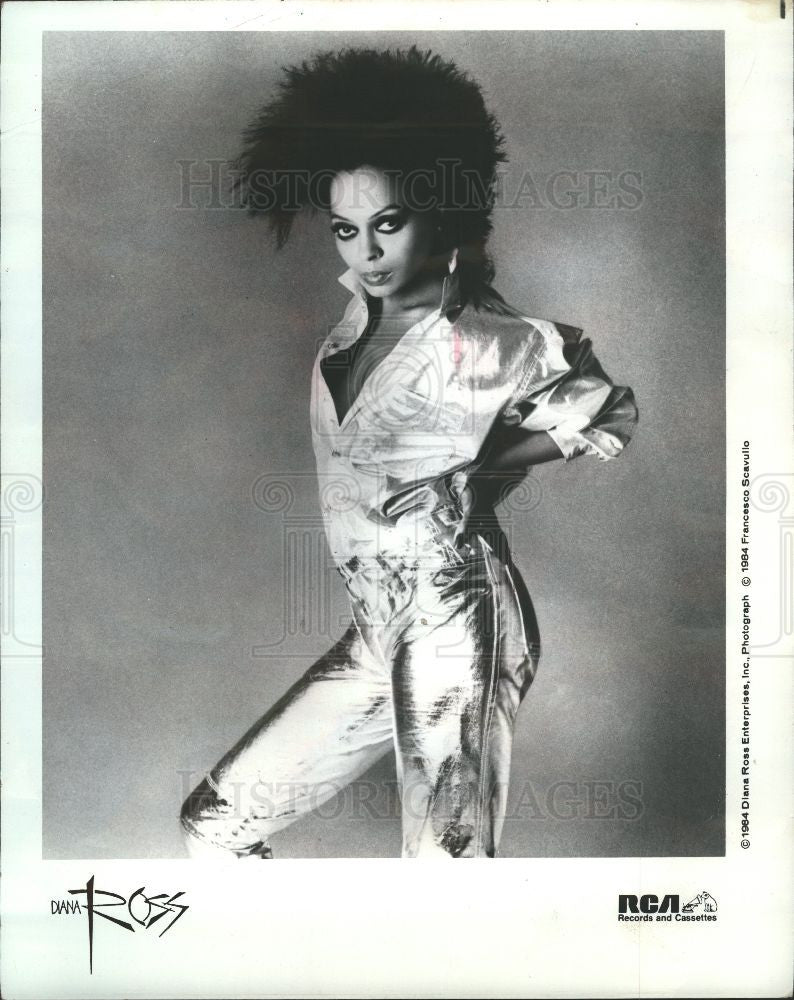 1984 Press Photo Diana Ross American singer and actress - Historic Images