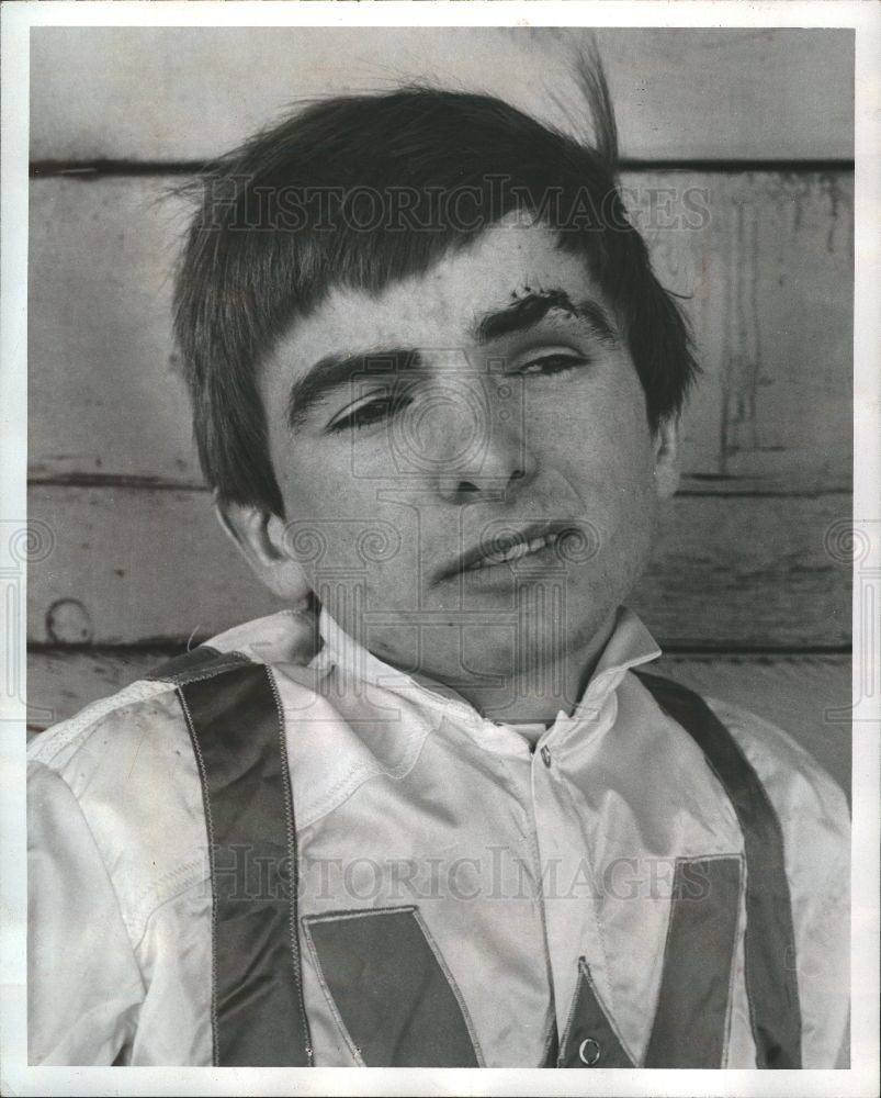 1971 Press Photo Jockey Charles Rosier Jr. - Historic Images