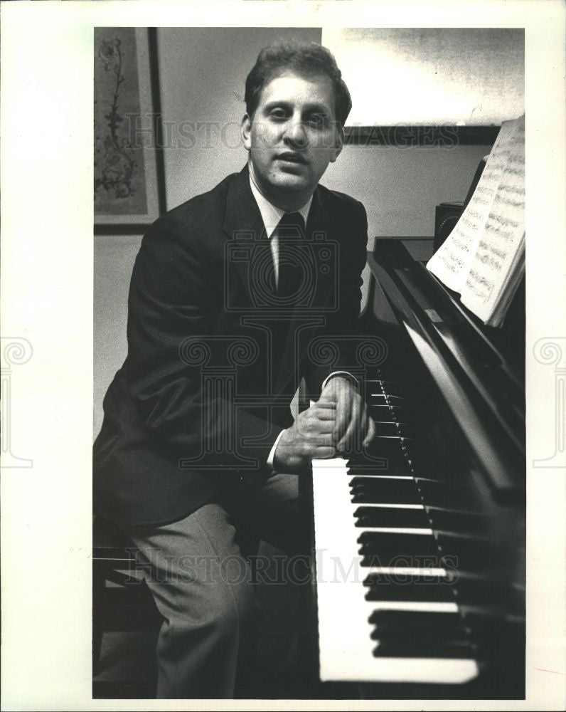 1987 Press Photo Steven Rosenfeld pianist - Historic Images