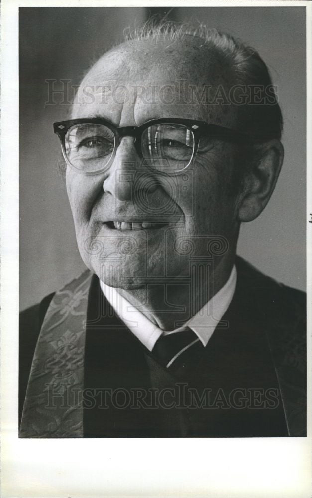 1980 Press Photo Rev. Allan Zaun - Historic Images