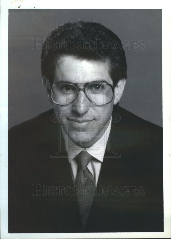 1992 Press Photo Eli Zaret Denny sports host anchor - Historic Images
