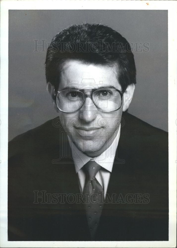 1992 Press Photo Eli Zaret WJBK-TV sportscaster - Historic Images