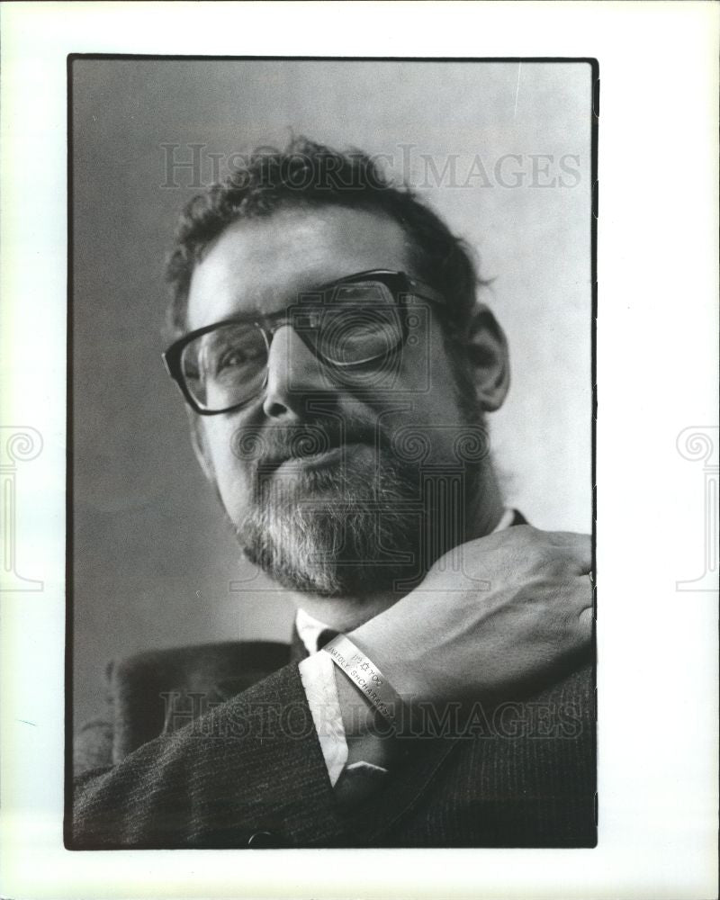 1986 Press Photo Rabbi Stanley Rosenbaum Spy Stuff - Historic Images